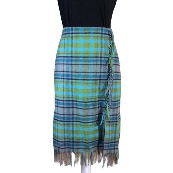 NWT - J. Jill Fringed Wrap-Style Skirt (Size: 12P) - Picture 1 of 7
